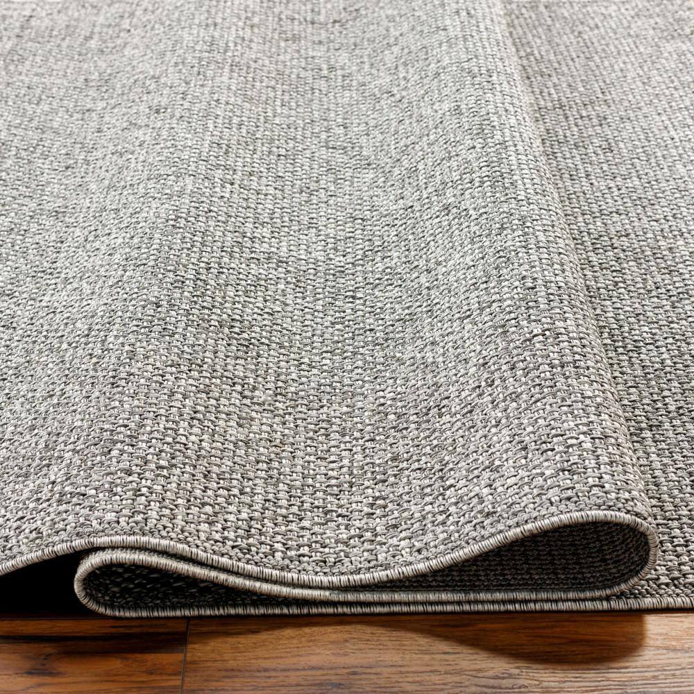 Birdie Gray Flat Woven Rectangular Synthetic Area Rug