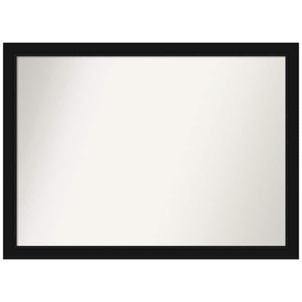 Amanti Art Avon Black 41 in. W x 30 in. H Rectangle Non-Beveled Framed Wall Mirror in Black