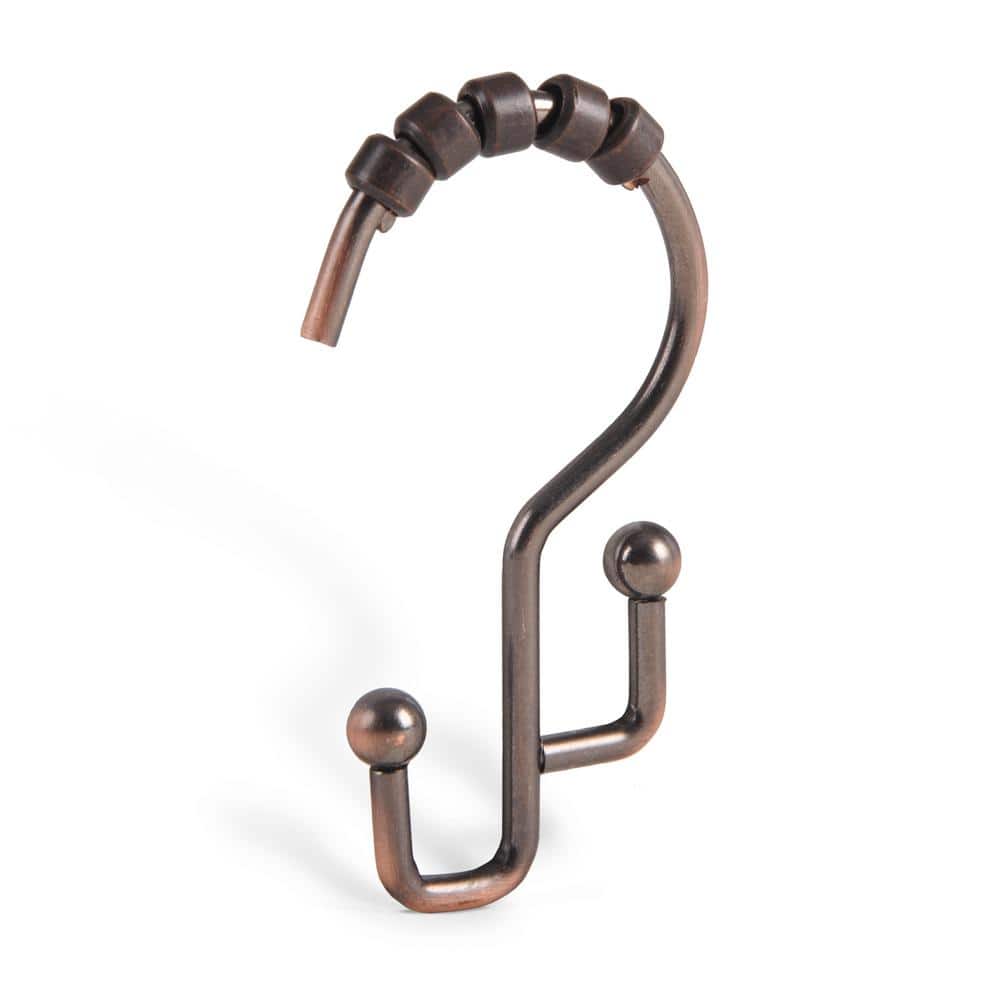 Utopia Alley Double Roller Shower Hook, Oil Rubbed Bronze HK3RB The