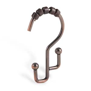Double Roller Shower Hook, Oil Rubbed Bronze