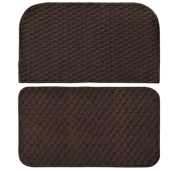 Town Square Mocha 2 ft. x 2 ft. 2-Piece Rug Set