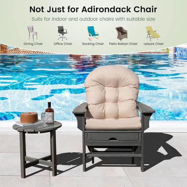 Dining Chairs Cushion Pads High Back Chair Cushions Office Chair Seat  Cushion Thickened Chair Pads with Ties Outdoor Indoor Patio Chairs  Furniture