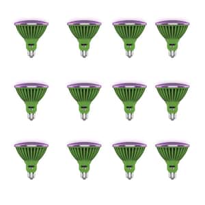 30-Watt PAR38 Selectable Spectrum for Seeding, Growing Blooming Indoor Greenhouse E26 Plant Grow LED Light Bulb(12-Pack)