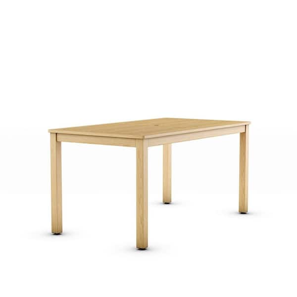 INTERNATIONAL home Amazonia Sand Rectangle Wood Outdoor Dining Table
