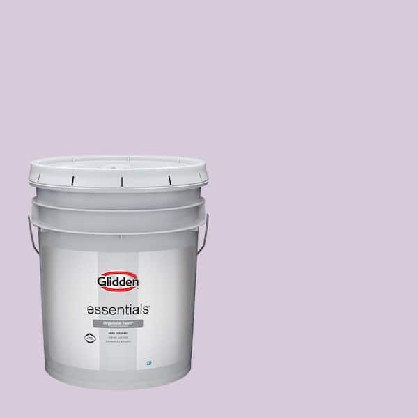 Glidden Essentials 5 gal. PPG1176-3 Dusky Lilac Flat Interior Paint