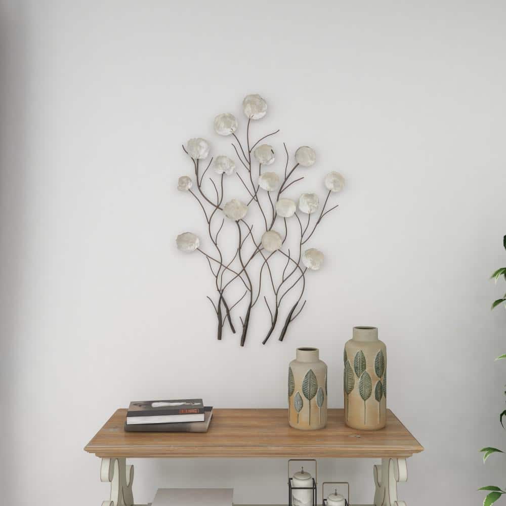 Nautical Metal Capiz Three-Dimensional Wall Sculpture