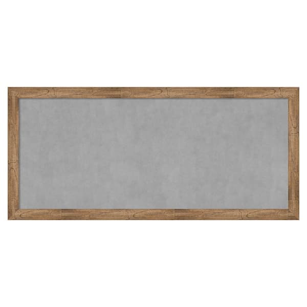 Amanti Art Owl Brown Narrow 52 in. x 24 in Framed Magnetic Board