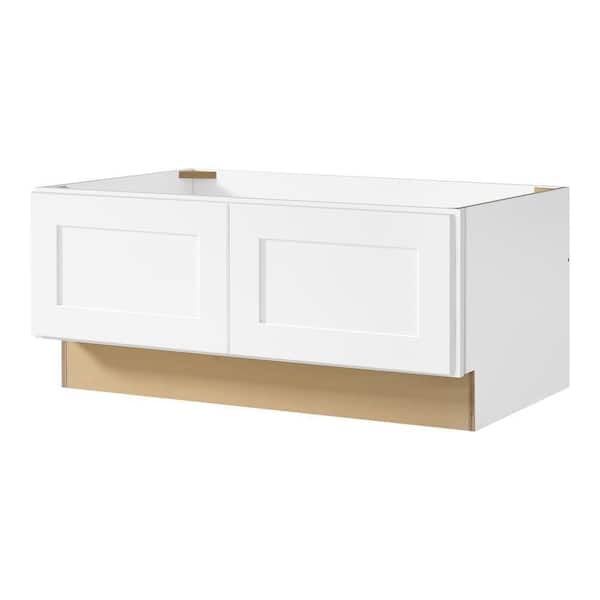 Avondale 36 in. W x 16.5 in. H x 24 in. D Ready To Assemble Plywood Shaker Bench Base in Alpine White