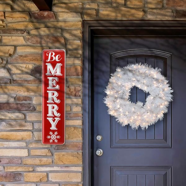 31 " Be Merry Holiday Wall Sign