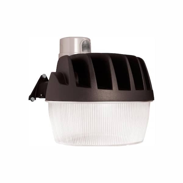 HALO Bronze Outdoor LED Area and Wall Dusk to Dawn Security Light with Replaceable Photo Control, 5500 Lumens
