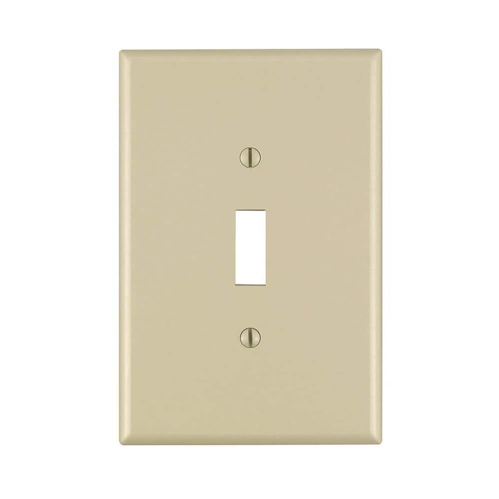 New Leviton Ivory JUMBO Toggle Switch Cover Wallplate Oversize Switchplate 86101