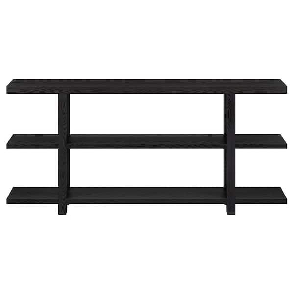 Meyer&Cross Acosta 64 in. Black Grain Standard Rectangle MDF Console Table