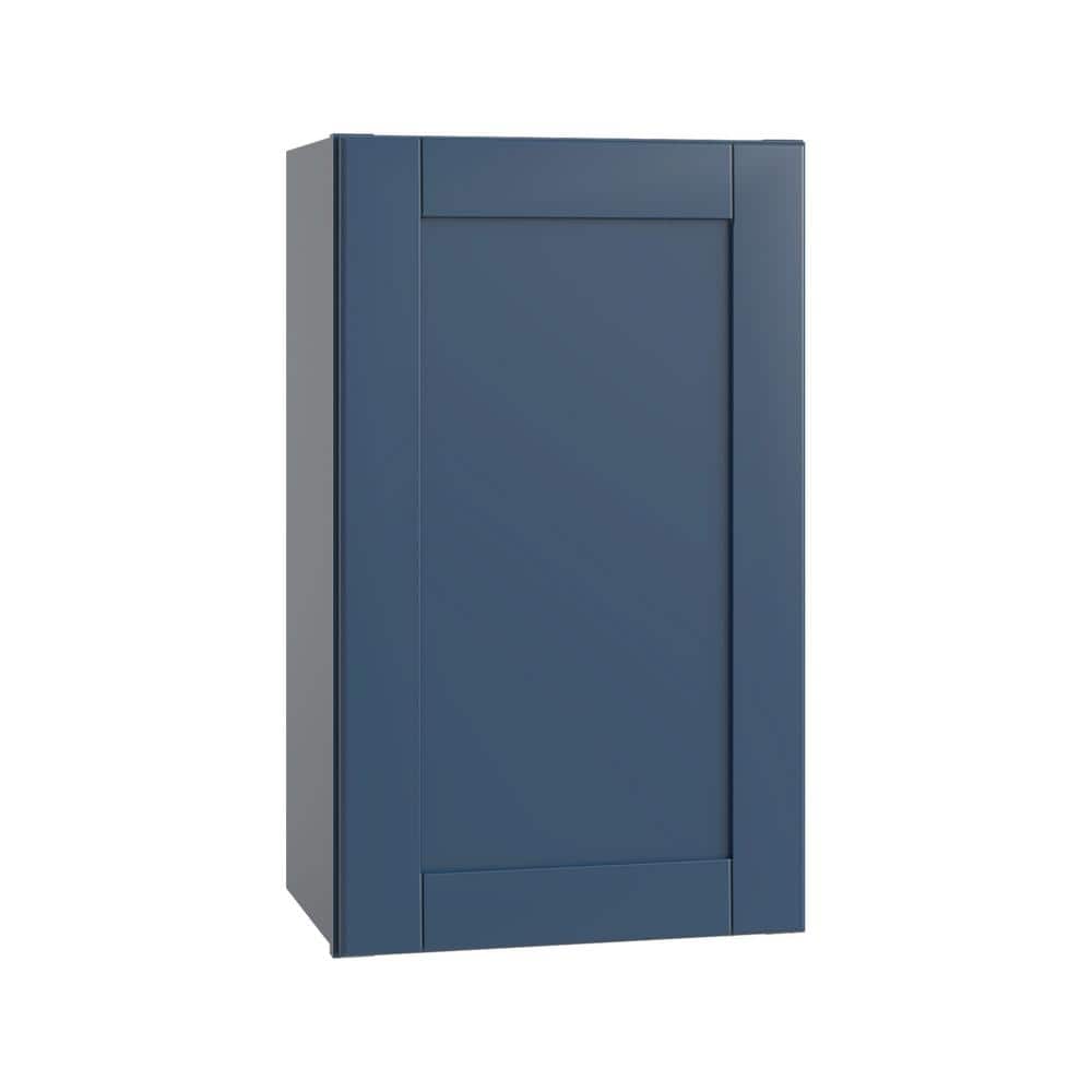 Richmond Valencia Blue Plywood Shaker Stock Ready to Assemble Wall Kitchen Cabinet Sft Cls 18 in W x 12 in D x 30 in H price history on PriceWatchPro