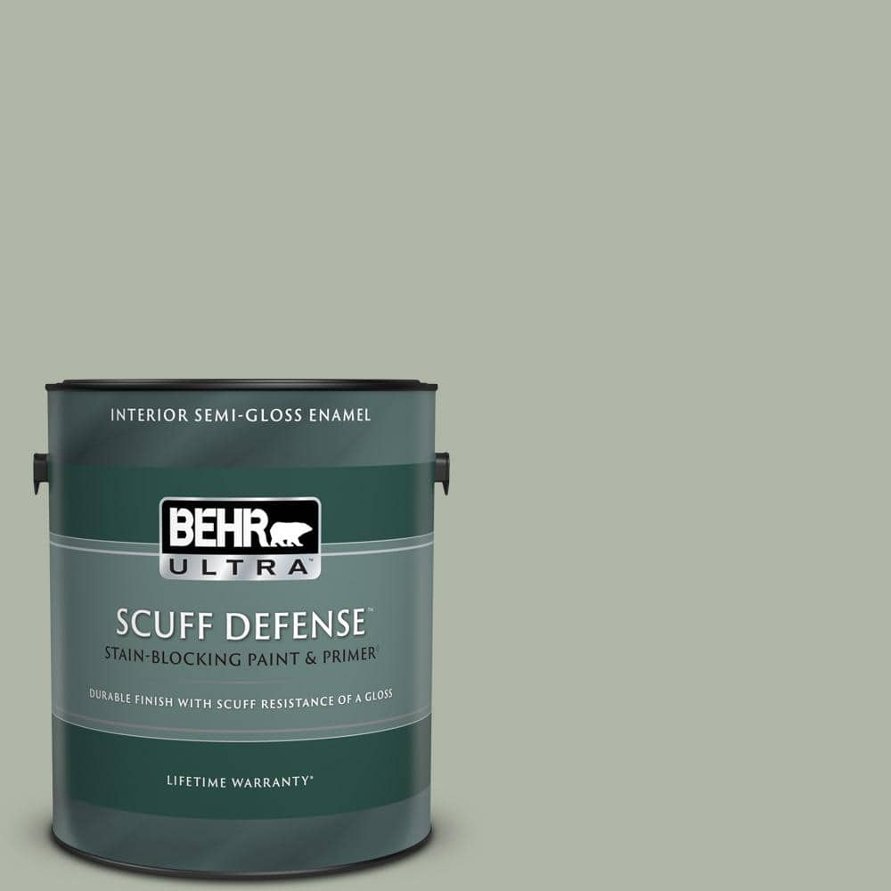 BEHR ULTRA 1 gal. ICC56 Green Tea Extra Durable SemiGloss Enamel
