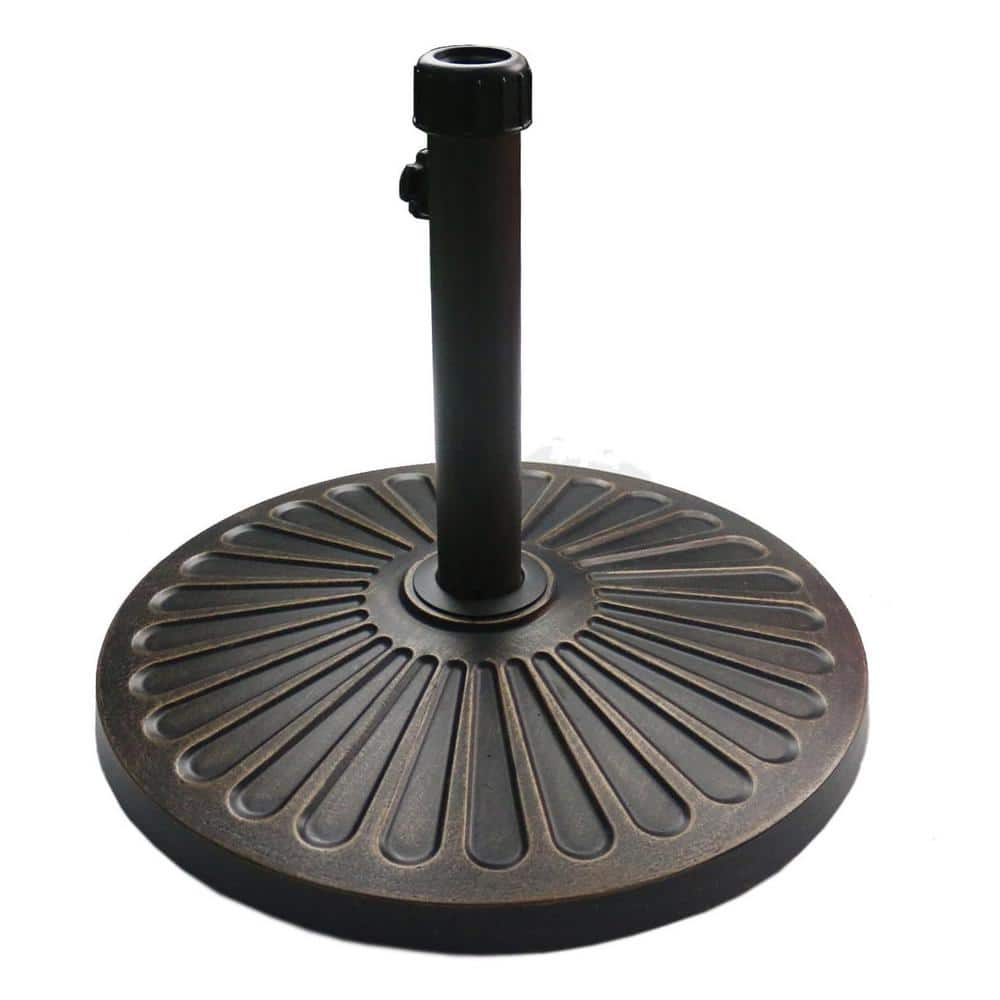 30 lb. Heavy-Duty Resin Patio Umbrella Base in Bronze