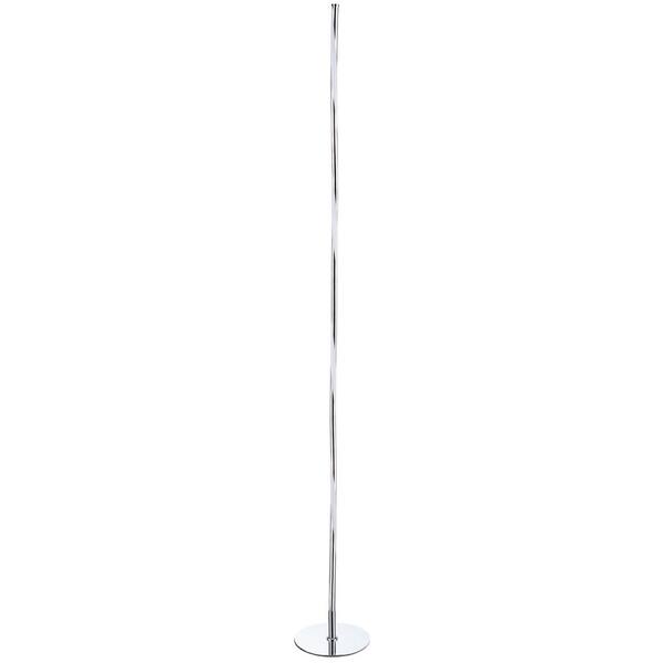 JONATHAN Y Pilar 63.75 in. Chrome Integrated LED Floor Lamp JYL7006A