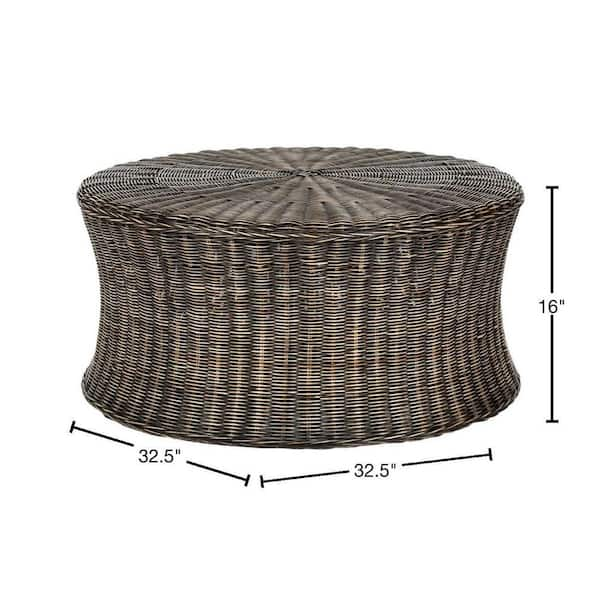 Seaton Small Round Woven Storage Basket with Lid + Reviews