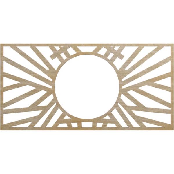 0.25 in. x 8.125 in. x 11 in. Wood Medallion Moulding
