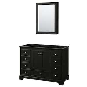 Deborah 47.25 in. Single Bathroom Vanity Cabinet Only with Medicine Cabinet in Dark Espresso