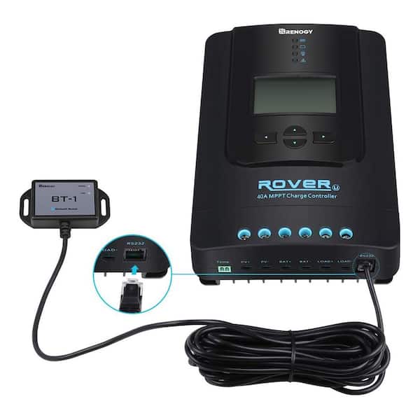 Renogy Rover Li 24-Volt 40 Amp MPPT Solar Charge Controller with Bluetooth Module