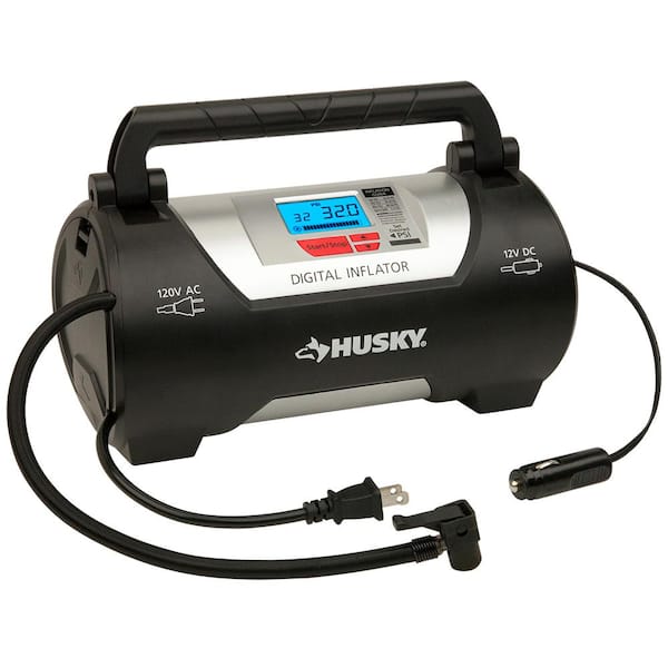 Husky 12/120 Volt Corded Electric Auto and Home Inflator