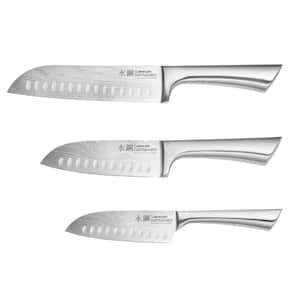 DAMASHIRO 3-Piece Stainless Steel Santoku Knife Set