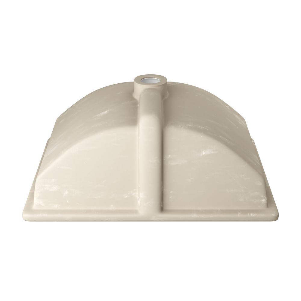 Denbigh 21'' White Ceramic Rectangular Undermount Sink