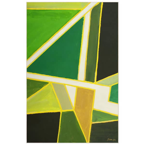 Empire Art Direct Multi-colored 5 ft. x 8 ft. Graphics Washable Geometric Art Area Rug