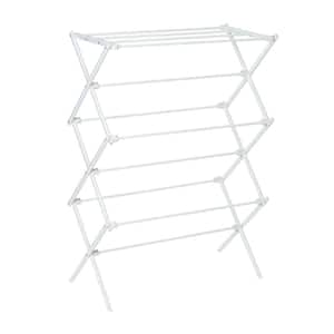 Whitmor 3-Tier Expandable Folding Metal Drying Rack, Silver 