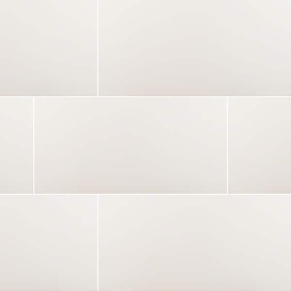 MSI Take Home Tile Sample - Ivora White 4 in. x 4 in. Matte Porcelain Floor and Wall Tile