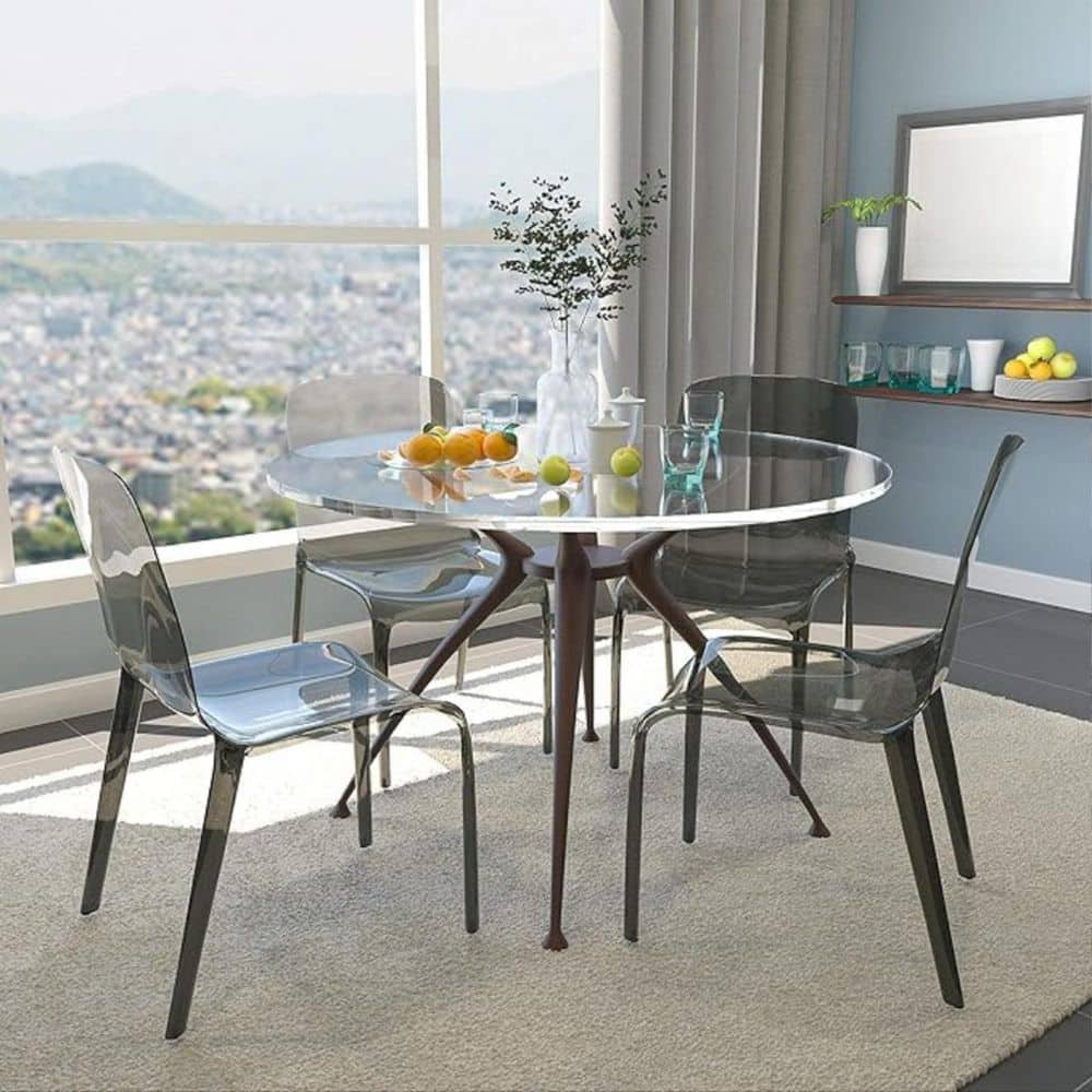 Gray Color Side Chair-Set of 4 price history on PriceWatchPro