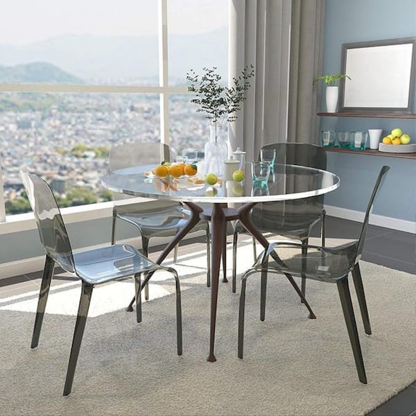 Gray Color Side Chair-Set of 4