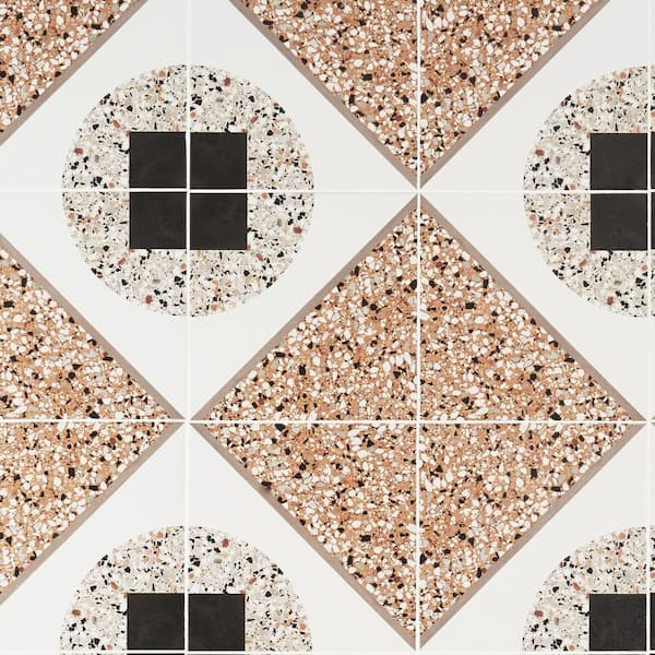 Ivy Hill Tile Grain Deco Terracotta 7.87 in. x 0.33 in. Matte Porcelain Floor and Wall Tile Sample