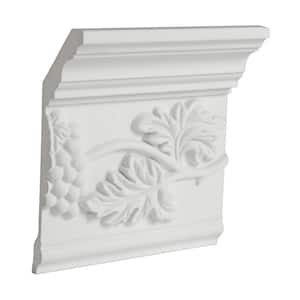 2-3/4 in. x 6-7/8 in. x 6 in. Long Grapevine Polyurethane Crown Moulding Sample