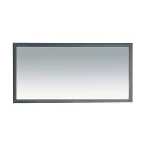 Sterling 60 in. W x 30 in. H Rectangular Wood Framed Wall Bathroom Vanity Mirror in Maple Grey
