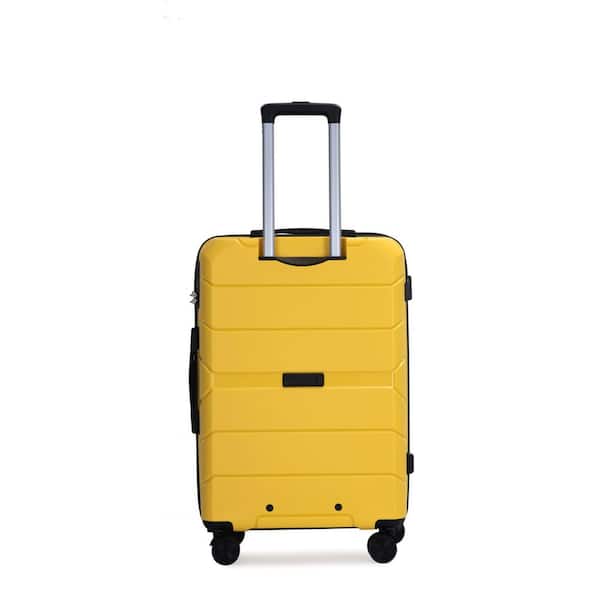 Aoibox Lightweight Durable Hardside 4-Wheel Spinner Travel Suitcase Bags,  Navy Blue, 3-Piece Set (20, 24, & 28), TSA Lock SNMX4008 - The Home Depot