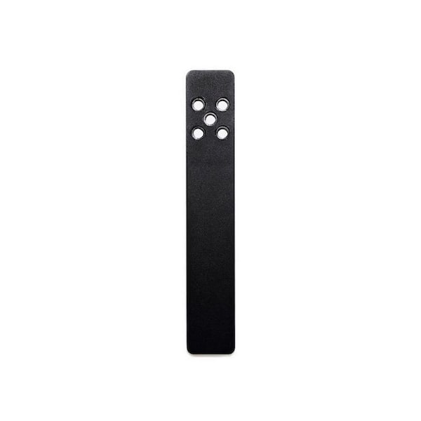 Hampton Bay 8 in. L Black/Matte Steel Low Profile Standard Hidden Countertop Support Bracket