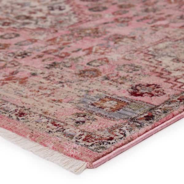 Jaipur Living Kerta Pink/Beige 5 ft. x 8 ft. Medallion Area Rug
