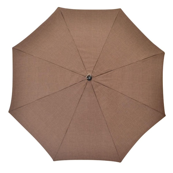 Plantation Patterns 7-1/2 ft. Patio Umbrella in Brown Solid