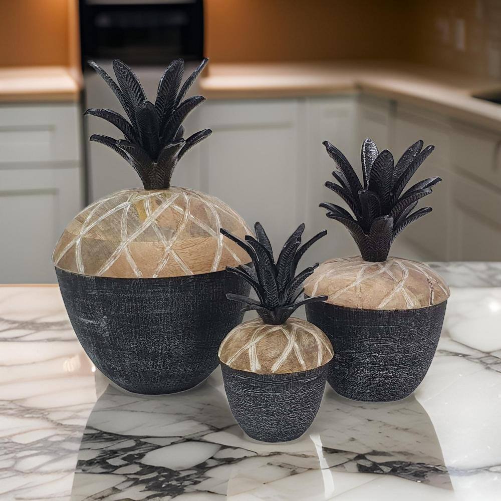 Set tavolo e sedie da giardino 3 pezzi – rattan nero