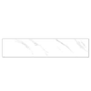 Lyon Carrara Rectangle 5 in. x 24 in. 3 mm Stone Peel and Stick Backsplash Tile (6.56 sq. ft./8-Pack)