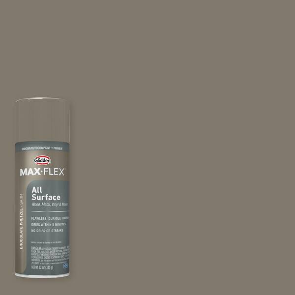 GLIDDEN MAX FLEX 12 oz. Satin Chocolate Pretzel Interior/Exterior All