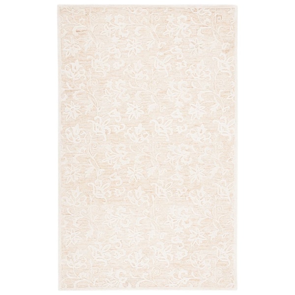 SAFAVIEH Metro Gold/Ivory 8 ft. x 10 ft. High-Low Floral Area Rug