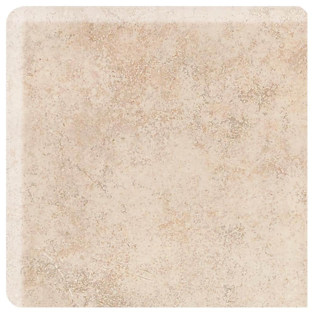Briton Bone 2 in. x 2 in. Ceramic Bullnose Corner Wall Tile (0.056 sq. ft. 