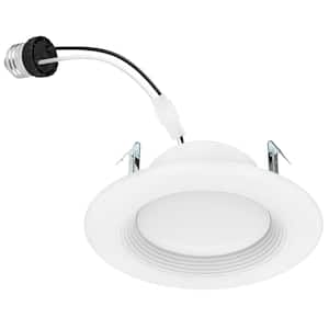 4 in. Integrated LED Recessed Retrofit Light Trim 5000K CEC-T20, (4-Pack)