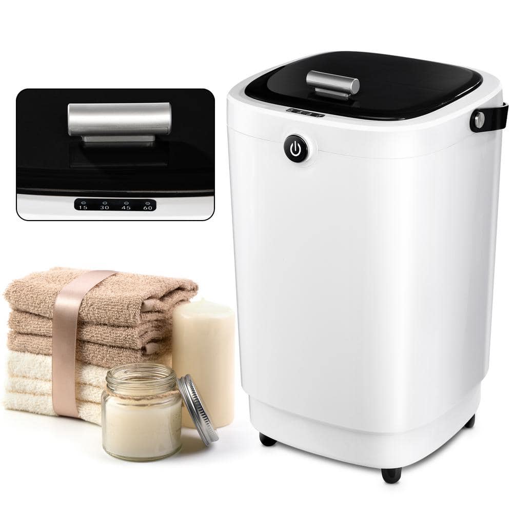 Towel Warmer for Bathroom Bucket with 15/30/45/60 Timing in Black