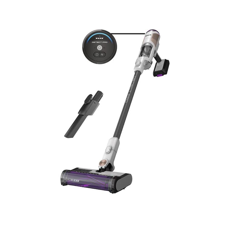 Shark Detect Pro Bagless Cordless HEPA Portable Stick Vacuum Cleaner with QuadClean Multi-Surface Brushroll in Dark Grey