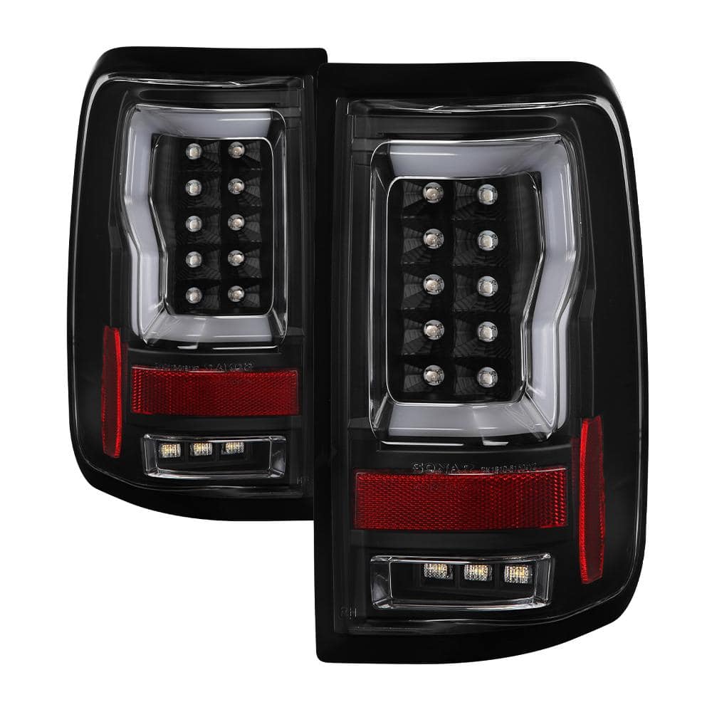 Spyder Auto Ford F150 Styleside 04-08 (Not Fit Heritage & SVT) Version 2  Light Bar LED Tail Lights - Black 5084170 - The Home Depot