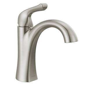 Arvo Single Hole Single-Handle Bathroom Faucet in Spotshield Brushed Nickel