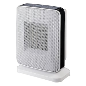 Portable Oscillation 1500-Watt Electric Ceramic Heater with Thermostat and LED